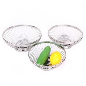 Wholesale High Quality Round Basin Shape Glass 8 Pieces Mesh Bowl Dinnerware