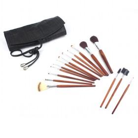 Hot Sale Wooden Handle Professional Ulstra Soft Bristle Eyes Shadow Cosmetic Makeup Brushes Set