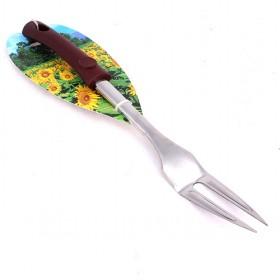 High Quality Stainless Steel Meat Cooking Fork With Plastic Handle