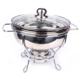 Hot Sale Tiny Mirror Polished Stainless Steel Cooking Pots/ Fondue/ Cookware With Rack