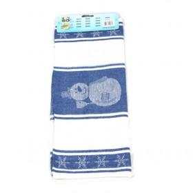 40 70cm Blue Snowman Pattern Cotton Towels For Kitchen Use