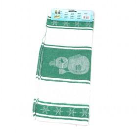 40 70cm Green Snowman Pattern Cotton Towels Kitchen Towel Dish Washing Products