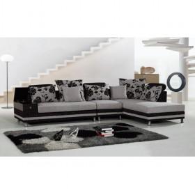 Good Quality Modern Design Popular Grey Fabric Sofa Set