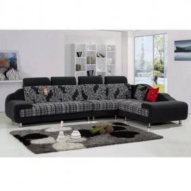 Special Light Grey Floral Design Nice Fabric Sofa Set