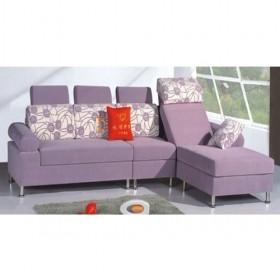 Good Quality Light Purple Small Fabric Sofa Set