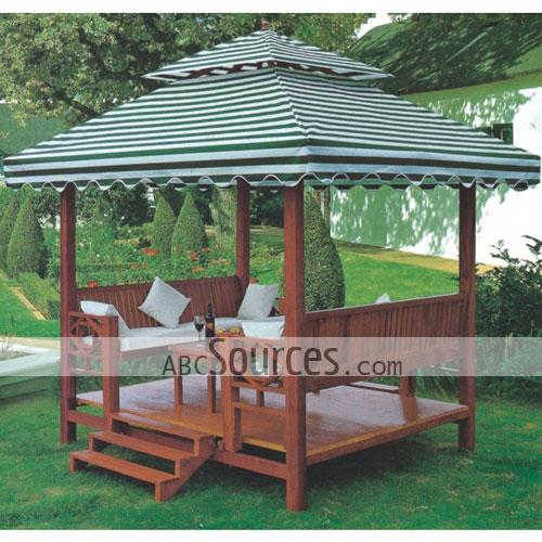 Strong Red Wooden Outdoor Gazebo Online