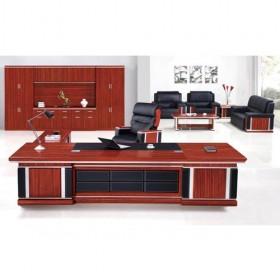 Classic Design Good Quality Red Wooden Elegant Office Desk/ Office Furniture