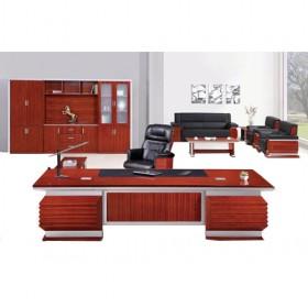 Traditional Design Good Quality Red Wooden Elegant Office Desk/ Office Furniture