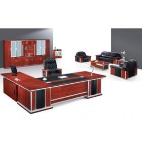Top-end Good Quality Red Wooden Elegant Office Desk/ Office Furniture