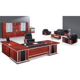 Top-end Good Quality Red Wooden Elegant Office Desk/ Office Furniture