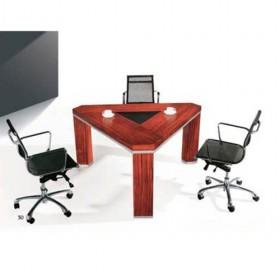 Good Quality Modern Stylish Wooden Office Furniture Set With Triangle Desk And Conference Seats