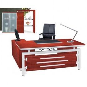 Fashionable Stylish Modern Red Wooden Office Boss Desk/ Office Furniture