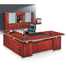 High Quality Big Size Red Wooden Office Boss Desk/ Office Furniture