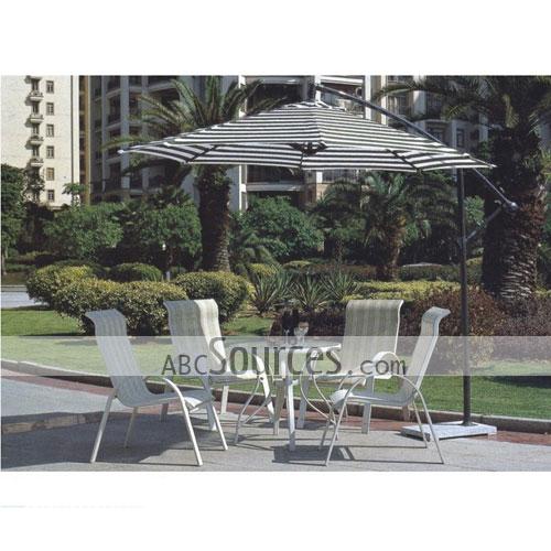 High Quality Patio Dining Set With Patio Sunlight Block Umbrella