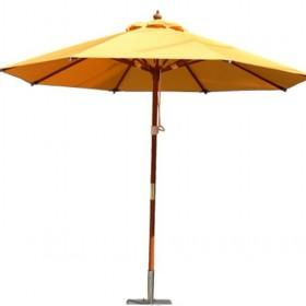 38mm High Yellow Patio Double String Wooden Umbrella