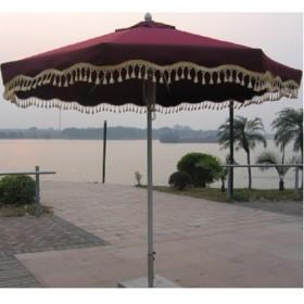 Nice Double Layer Drawstring Aluminum Patio Umbrella