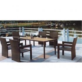 Nice And Economical Wicker Rattan Dining Patio Set
