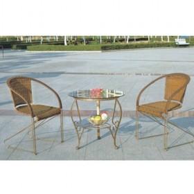 Good Quality Mini Two Seats Rattan Dining Set