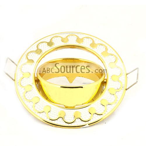 wholesale Steel Round Ceiling Lamp Holder, Golden Bulb Holders For Home