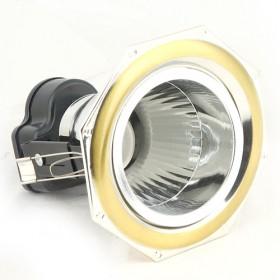 Cabinet Ceiling Bulb Holders, Golden Lined Octagon Steel Ceiling Fixtures
