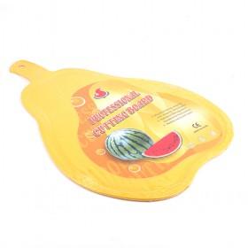 Yellow Eco-friendly Pear Shape Cutting Boards With 1 Kitchen Knife