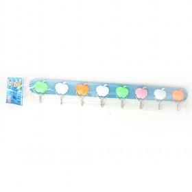 Detachable and Adhesive Clothes Hanger With 8 Hooks