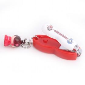 Lovely Cartoon Red And White Little Girl Stainless Steel Blade Nail Clipper/ Nail Cutter