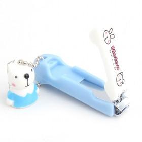 Lovely Cartoon Light Blue And White Kitty Stainless Steel Blade Nail Clipper/ Nail Cutter