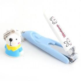 Lovely Cartoon Light Blue And White Stainless Steel Blade Nail Clipper/ Nail Cutter