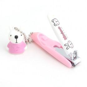 Lovely Cartoon Pink And White Stainless Steel Blade Nail Clipper/ Nail Cutter