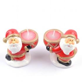 Nice Santa Claus Design Christmas Decorative Candle Sticks/ Candle Holder