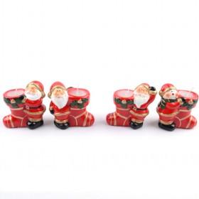 Small Santa Claus Design Christmas Decorative Candle Sticks/ Candle Holder