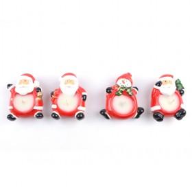 Santa Claus Christmas Decorative Candle Sticks/ Candle Holder