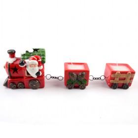 Train Christmas  Candle Sticks