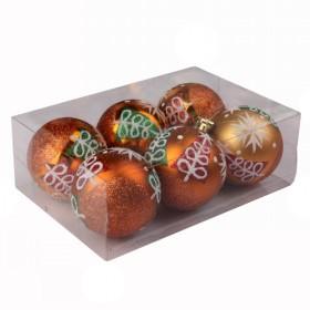 Popular Design Gold With Note Prints Shatterproof Matt Christmas Tree Ornaments