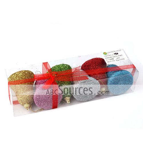 wholesale Colorful Gift Box Jingle Bells Christmas Ornaments Set
