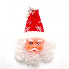 Santa Claus Design With Red Hat Mask