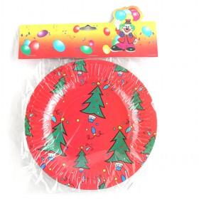 Christmas Paper Plate 10 Pcs