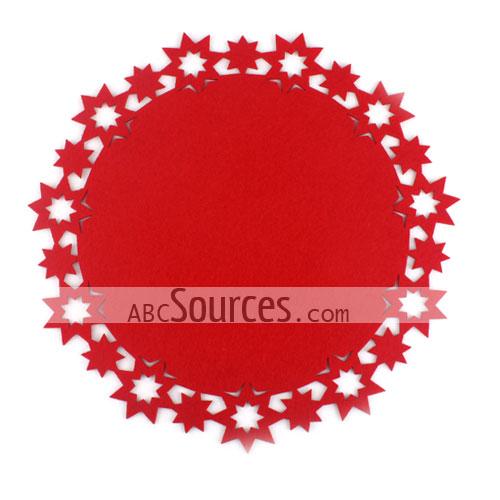 wholesale Red Round Placemats-LC081211350