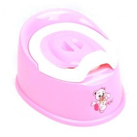 Hot Sale Full Pink And White Plastic Baby Potty Seat/ Toilet Seat Chair/ Toddler Potty