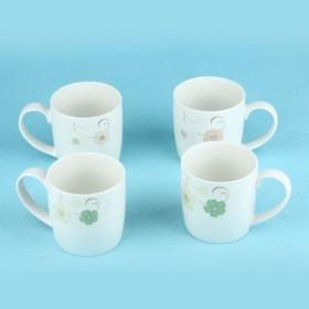 Hot Sale Cheap Light Color Flower Print Coffee Cup/ Ceramic Cups