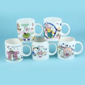 Hot Sale Cheap Bright Color Coffee Mugs/ Cartoon Coffee Cup/ Ceramic Cups