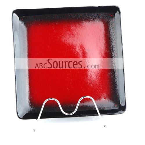 wholesale High Quality Glaze Square Ceramic Plate, 27.5cm Serving Plate