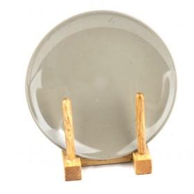 22.5cm Round Ceramic Plate, Dinner Plate, Light Gray Serving Plate, Hot Sale Design