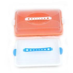 Portable Eco-friendly Plastic Orange Cube Insulated Lunch Box