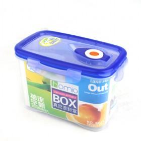Simple Design Blue Square Vacuum Plastic Food Container