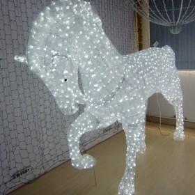 LED White Horse Light Christmas