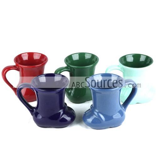 wholesale Small Size Novelty Shape Glaze Ceramic Cups/ Coffee Cups