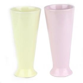 Long Light Green And Purple Ceramic Cup/ Coffee Cups/ Water Cup