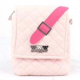 Classic Design Fashionable Pink Plaid Double-layer Rivet Portable Multifunctional Cosmetic Makeup Bag
